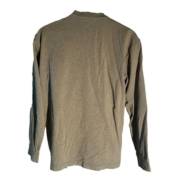 L.L. BEAN Men's Long Sleeve Button Down Polo Shirt Green Medium - Picture 3 of 5